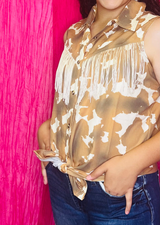 Cowgirl fringe top