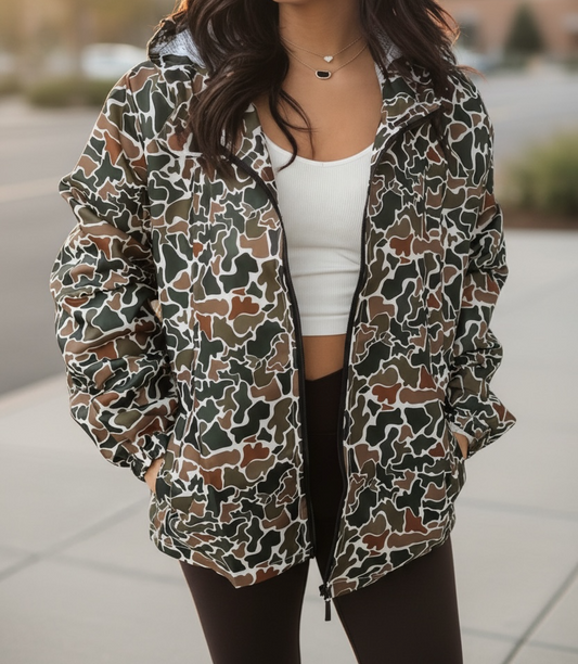 Trendy duck camo jacket