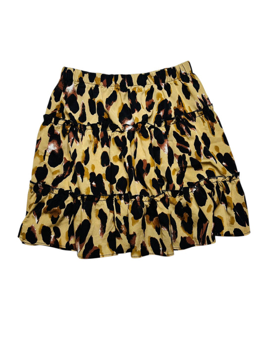 Cheetah print twirl skirt