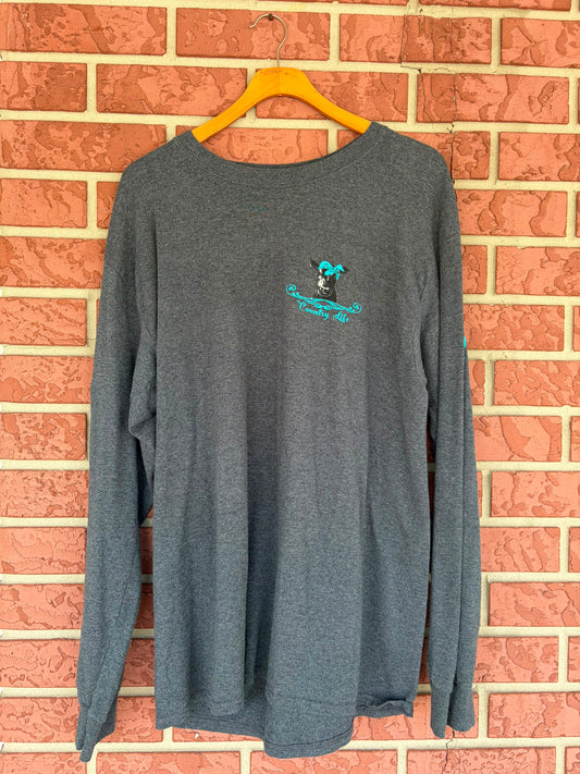 Just hangin with the heifers grey Tshirt long sleeve