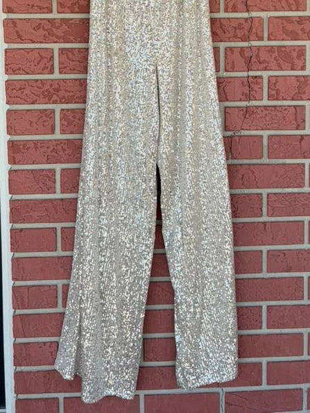 Venus sparkle silver strapless jumper