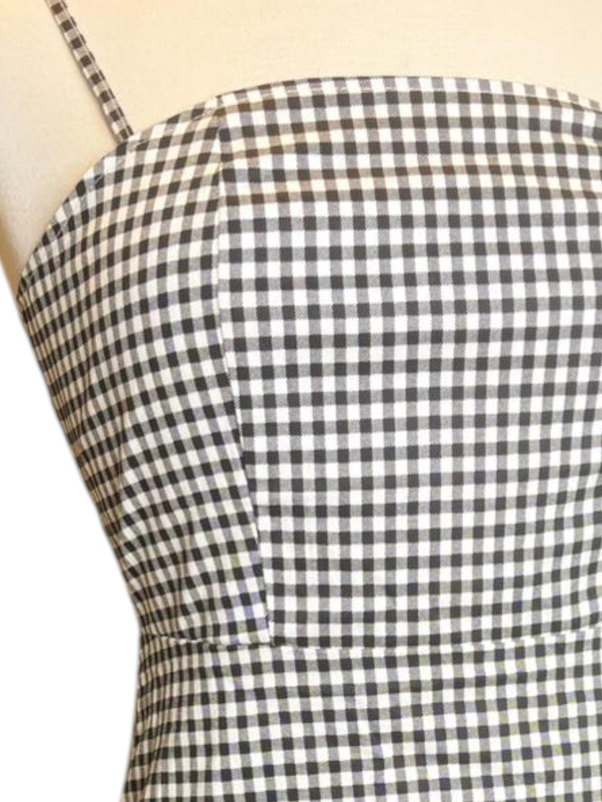 Zaful gingham black and white dress
