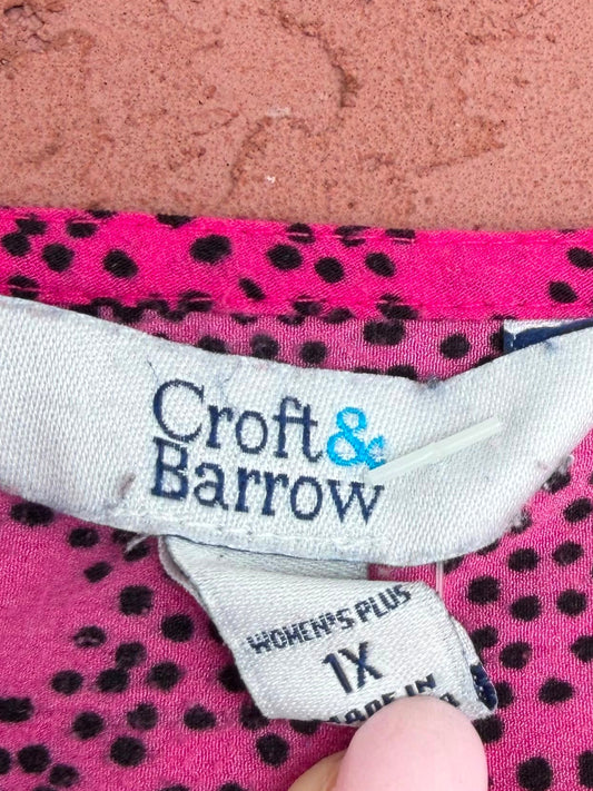 Croft & Barrow hot pink top