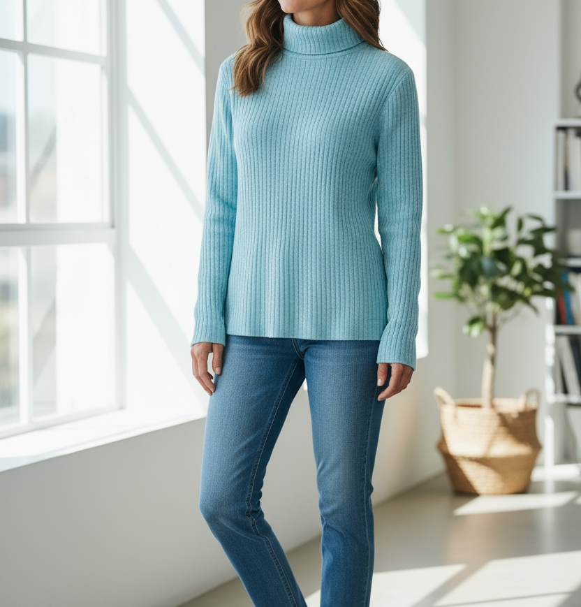 Turtleneck blue or lavender