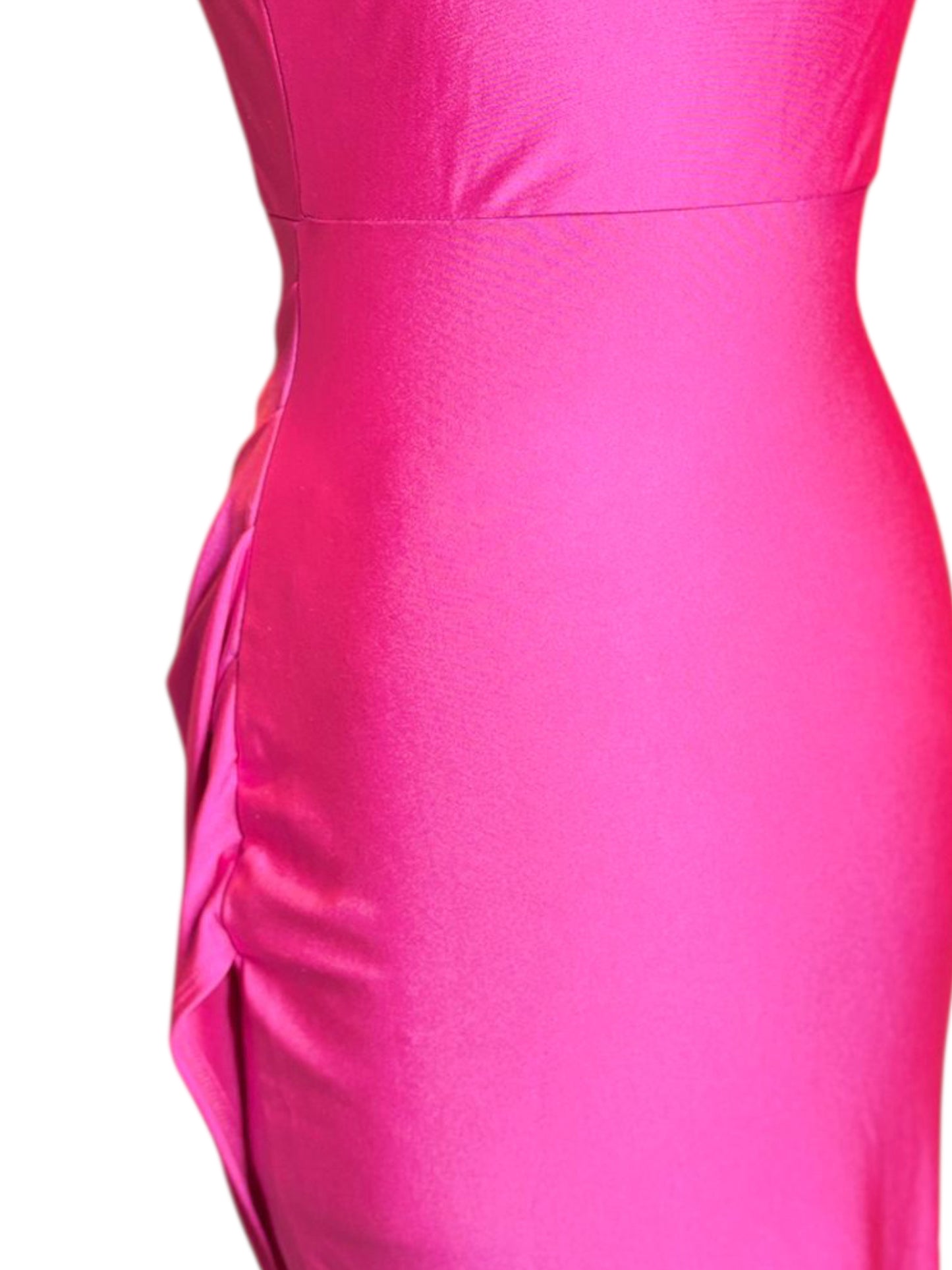 Windsor hot pink high slit dress