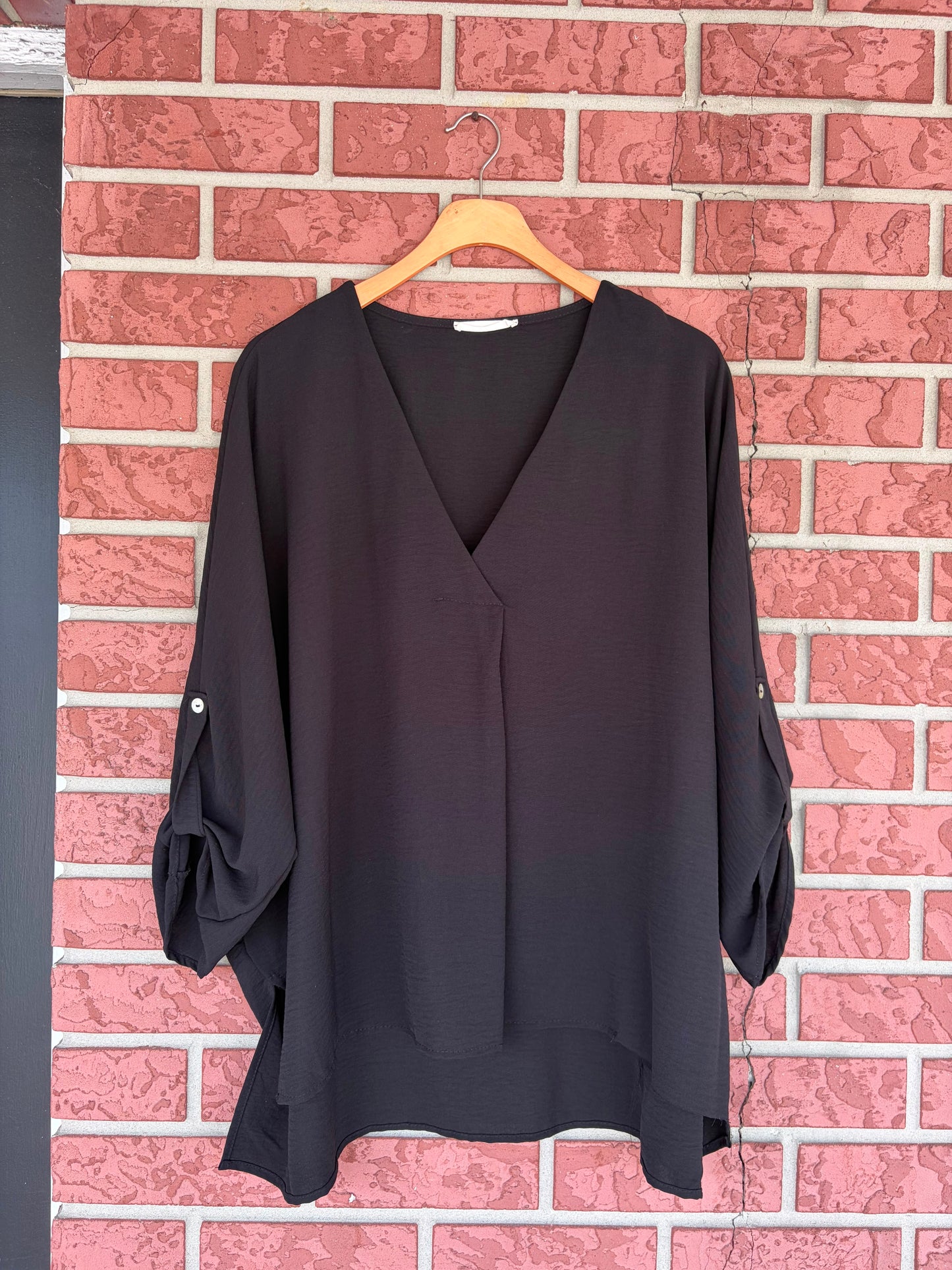 Entro black 3/4 sleeve top