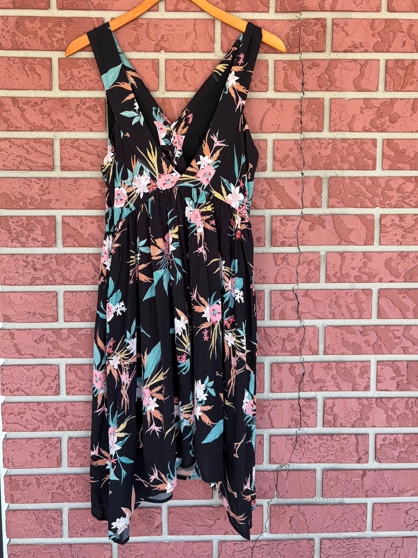 Taylor & Sage floral black sundress