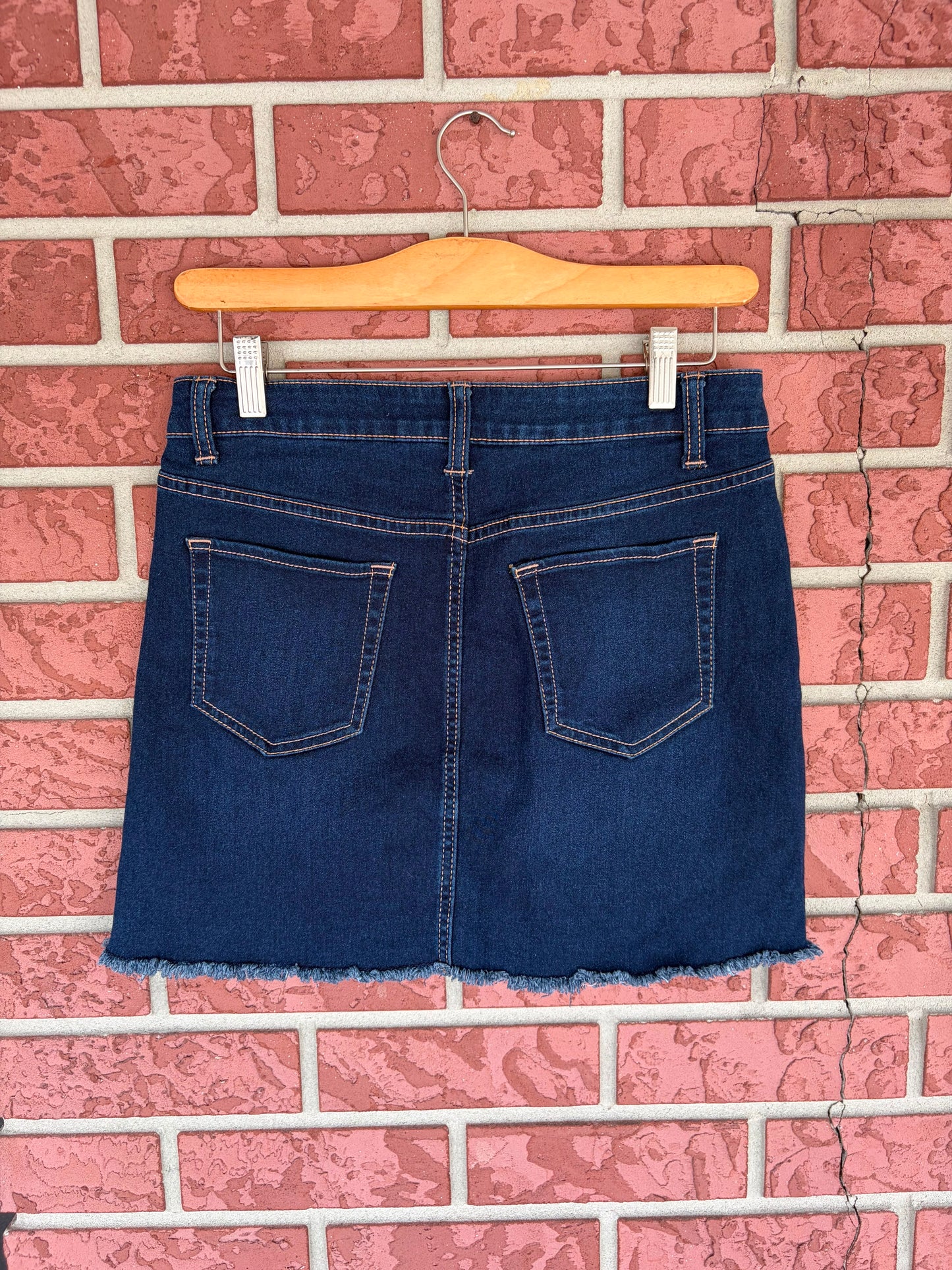 NO BOUNDARIES MID Rise Denim Skirt