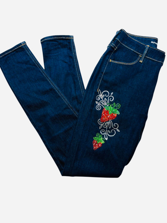 Strawberry Bling Jeans
