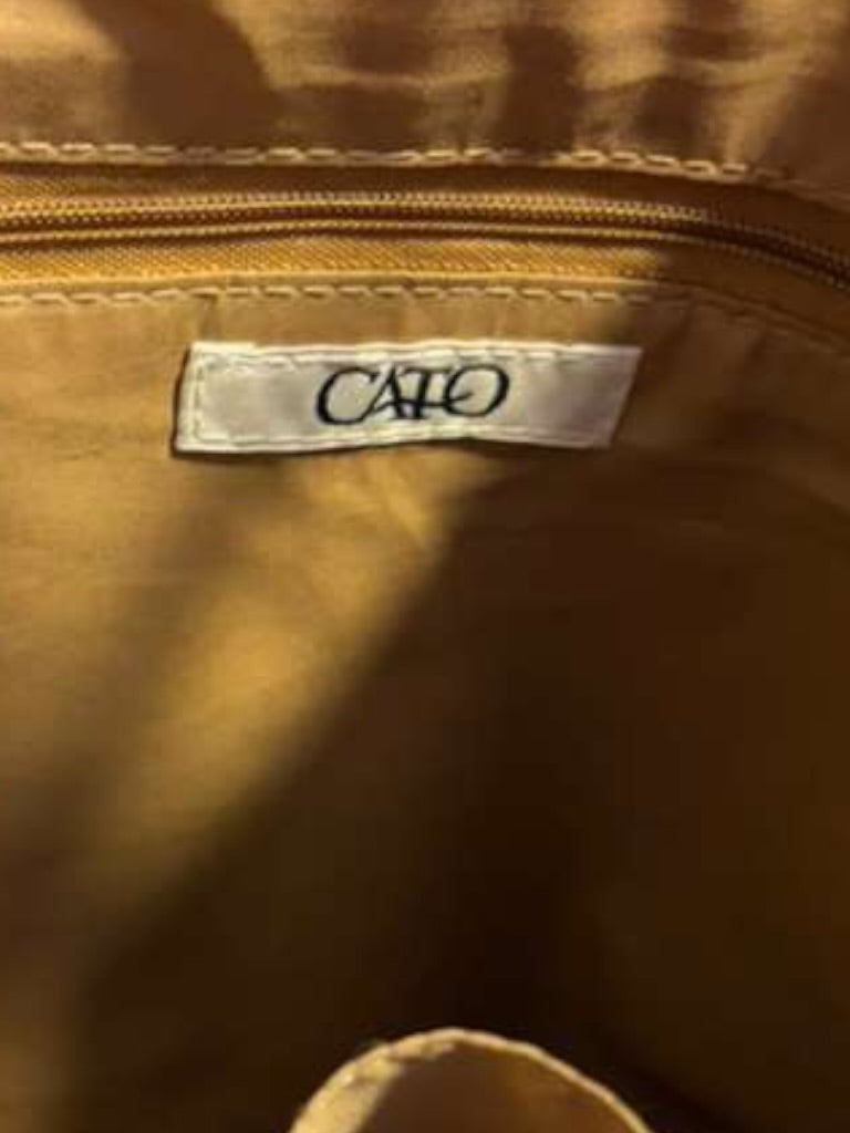 61101 Cato black leather like bag