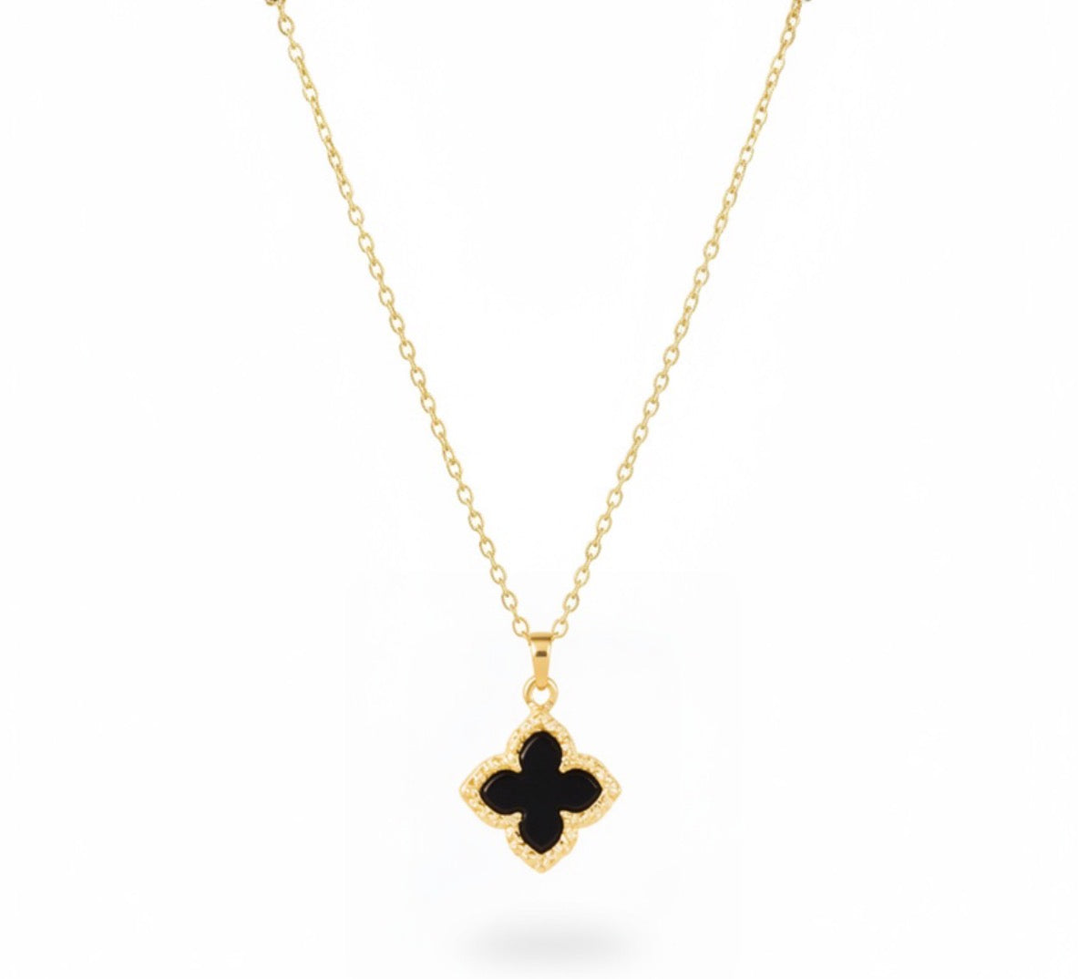 Black and gold necklace ￼