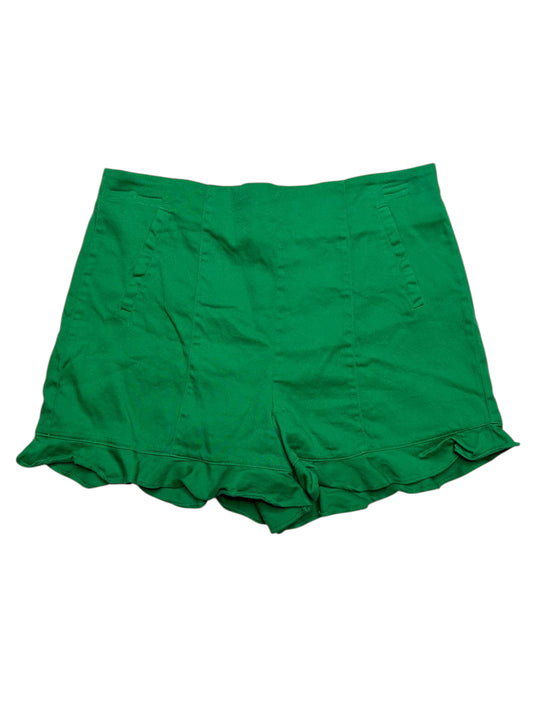 GB Girls ruffle shorts green
