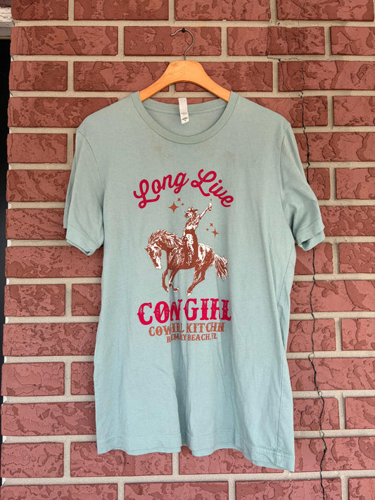 Long live cowgirl, mint ￼ t-shirt