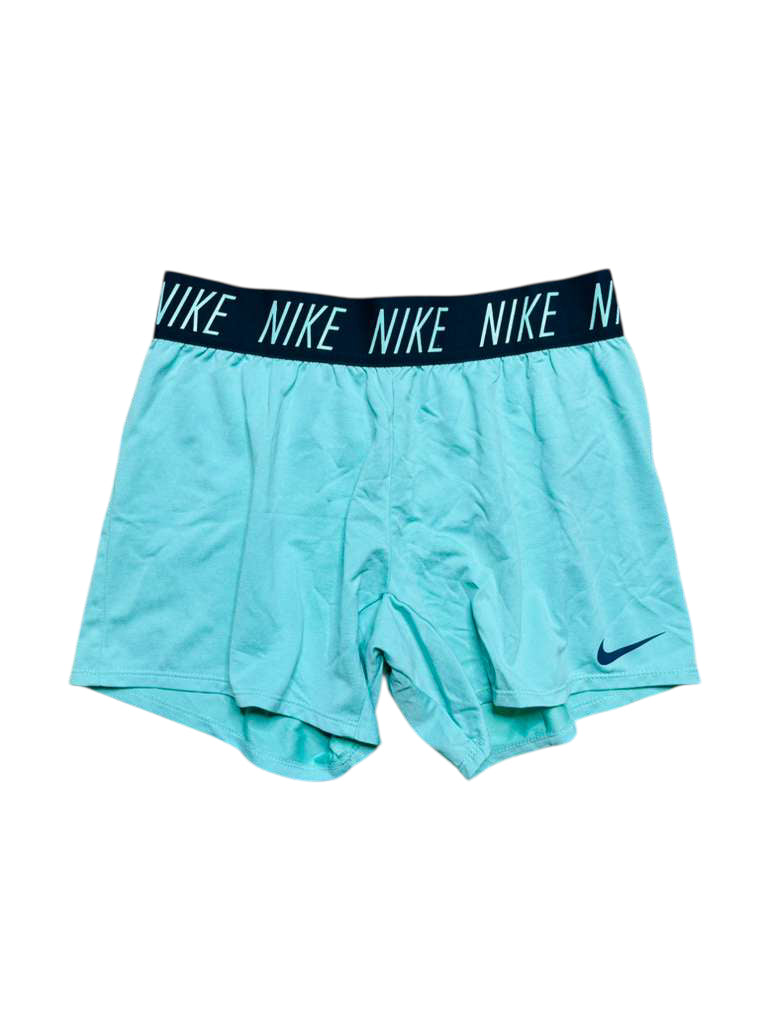 Nike blue shorts black waist