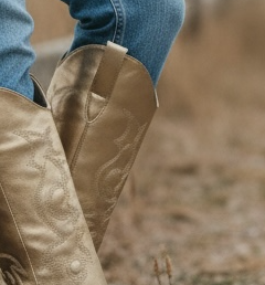 Gold Boots style lover trendy