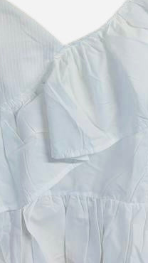 SHEIN white one shoulder top