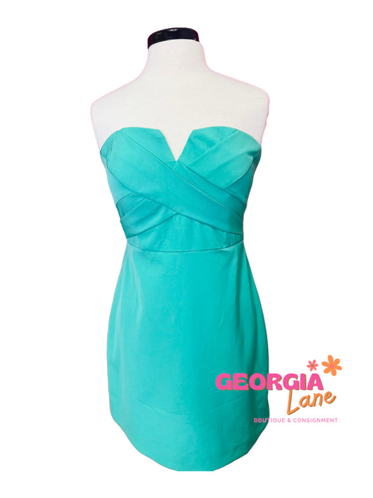 Teal night out dress