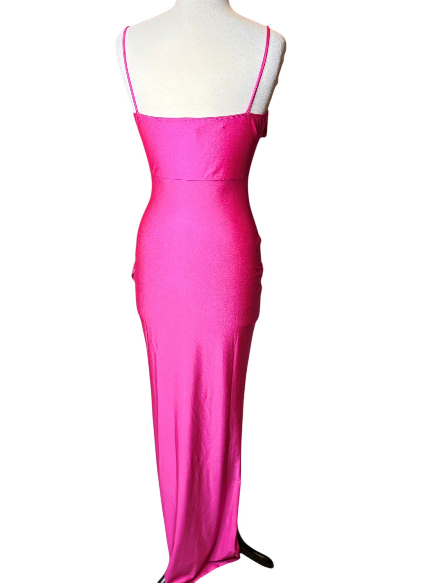 Windsor hot pink high slit dress