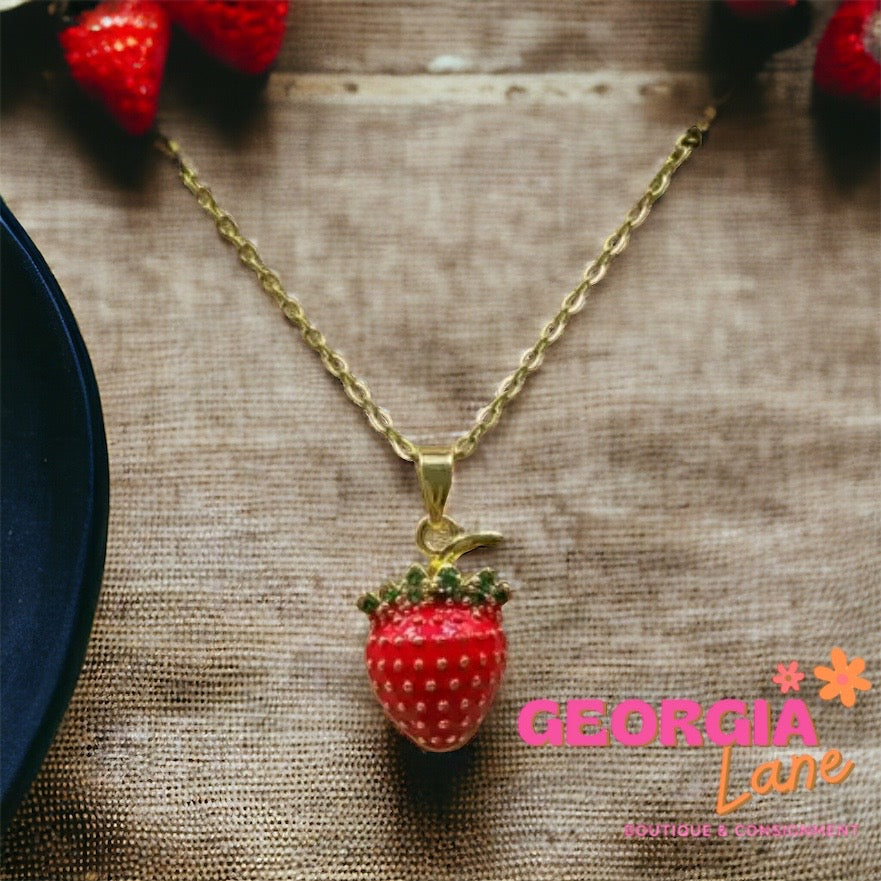 Strawberry Queen necklace