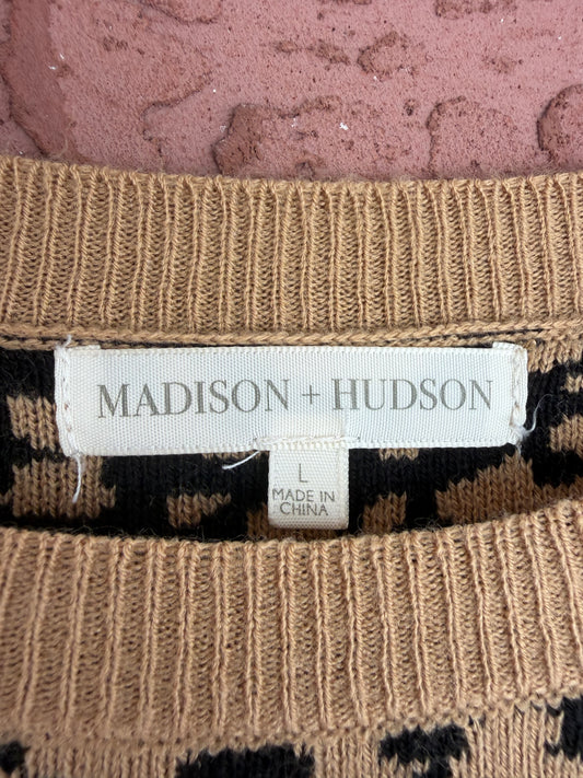 8561 Madison + Hudson cheetah sweater dress