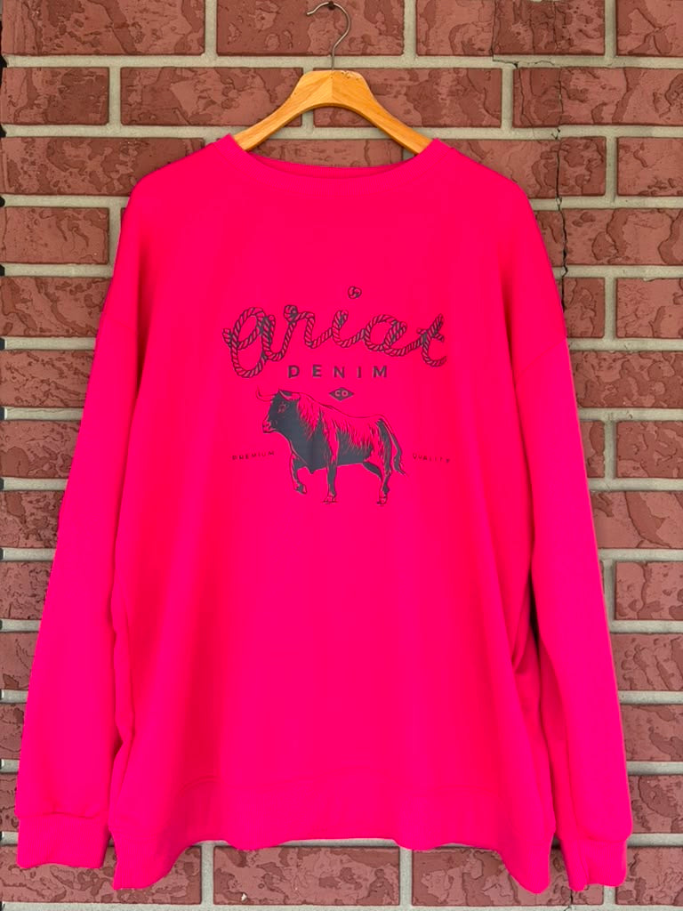 Ariat hot pink sweatshirt