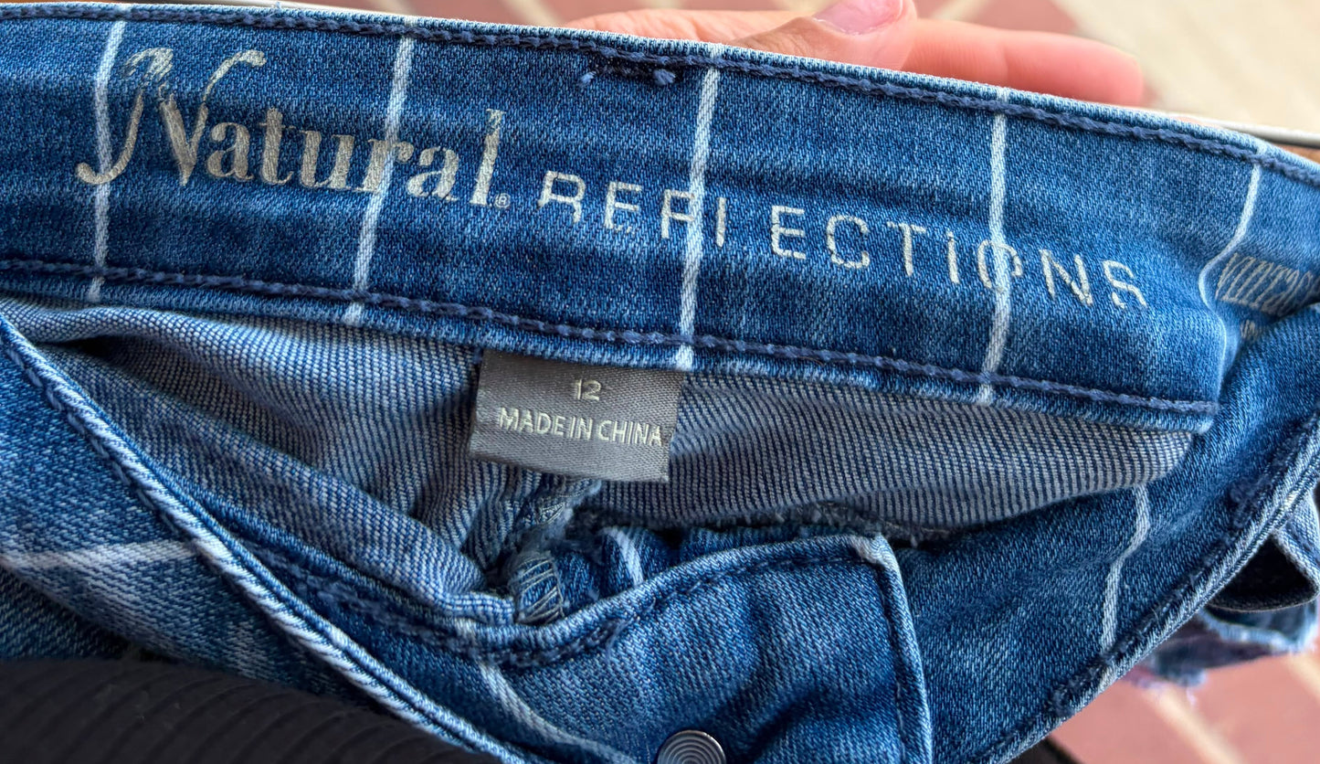Natural Reflection Striped Shorts