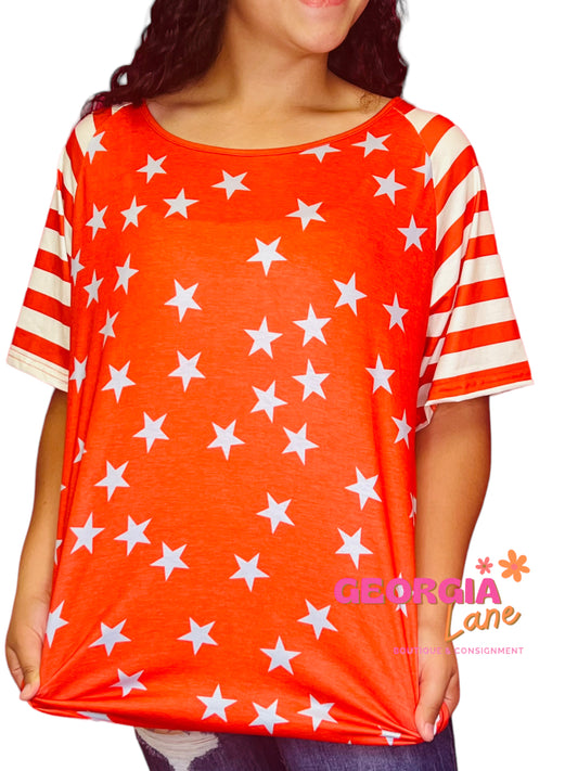 Star and stripes tee