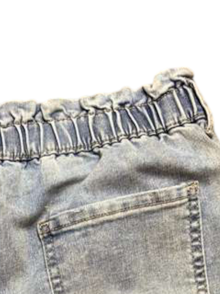 Paper Bag denim shorts