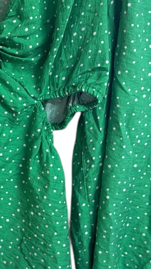 A new day green cut out top