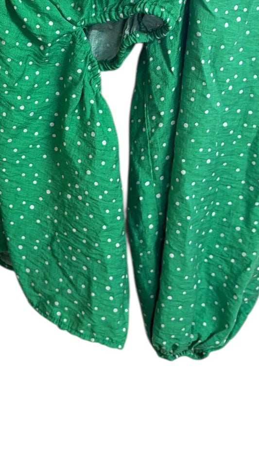 A new day green cut out top