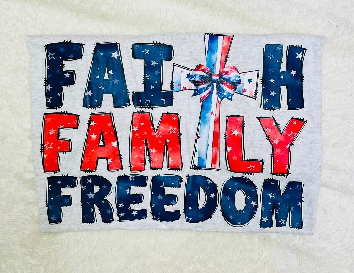 Faith Family Freedom Tee