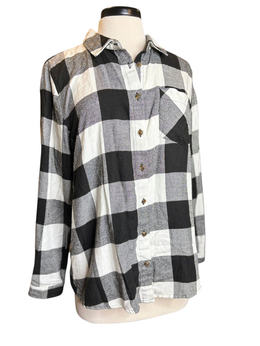Pink rosé buffalo checkered flannel