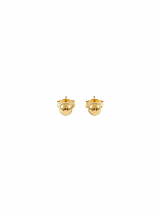 Small gold tone ball studs
