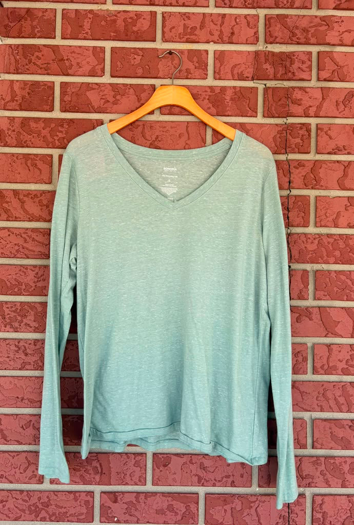 SONOMA Green Long Sleeve Tee