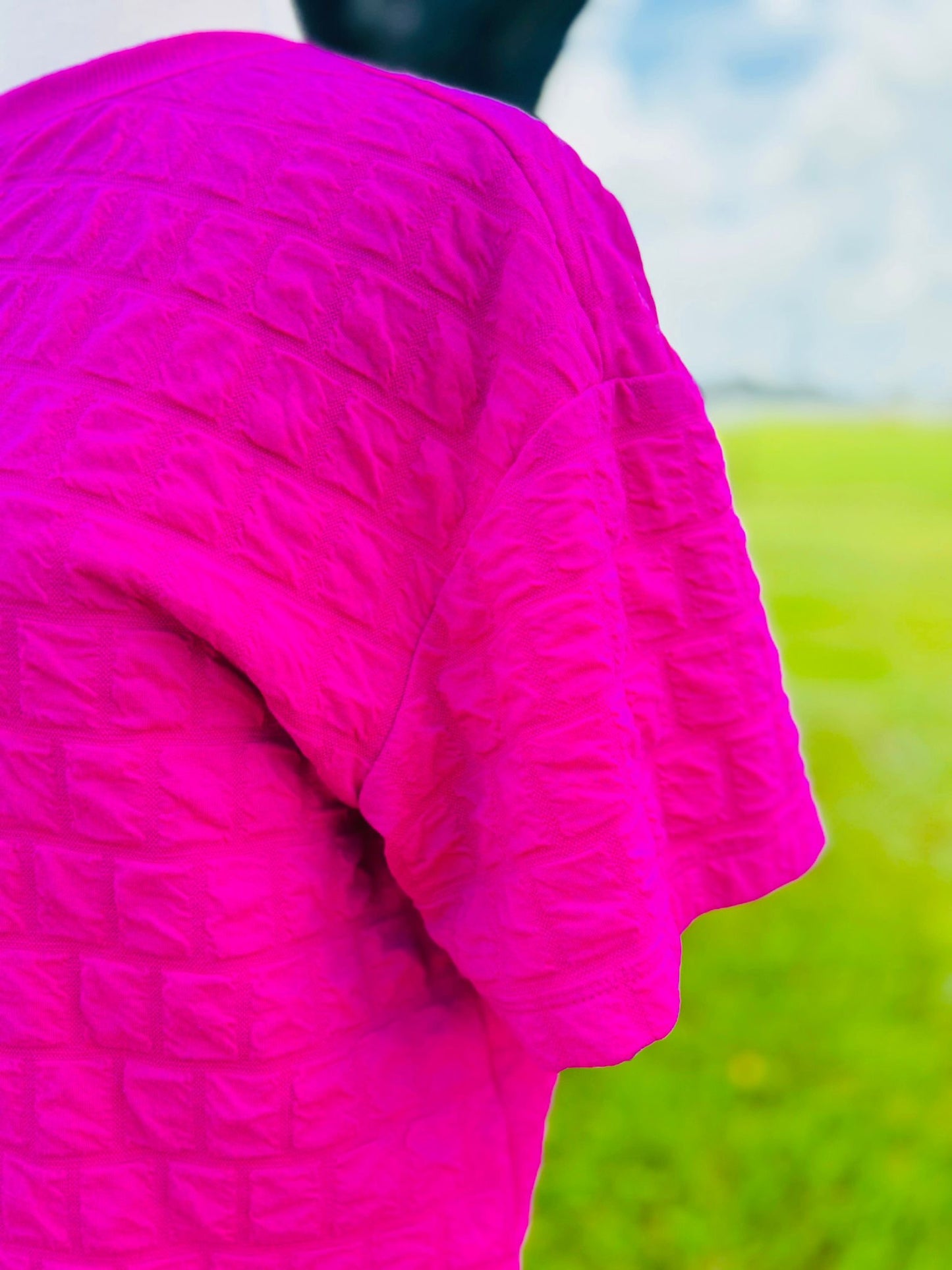 A new day hot pink top