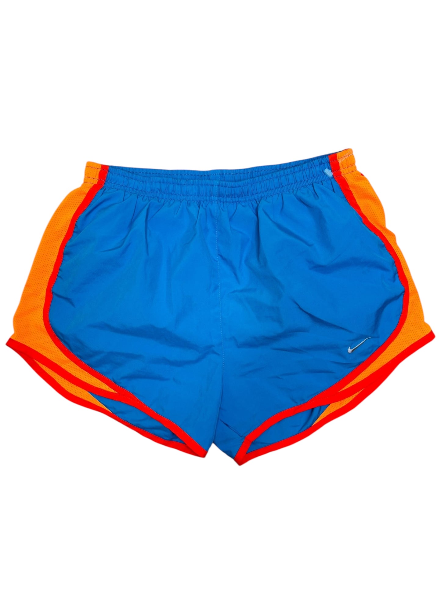 Nike dry fit shorts orange and blue