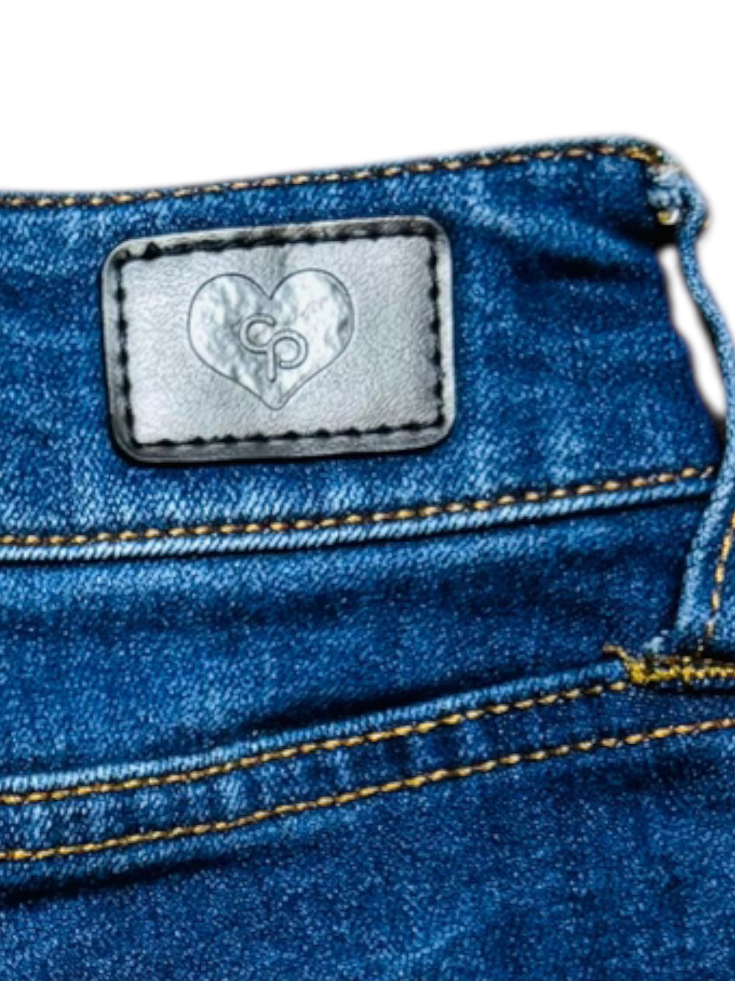 Justice denim shorts dark wash NWT