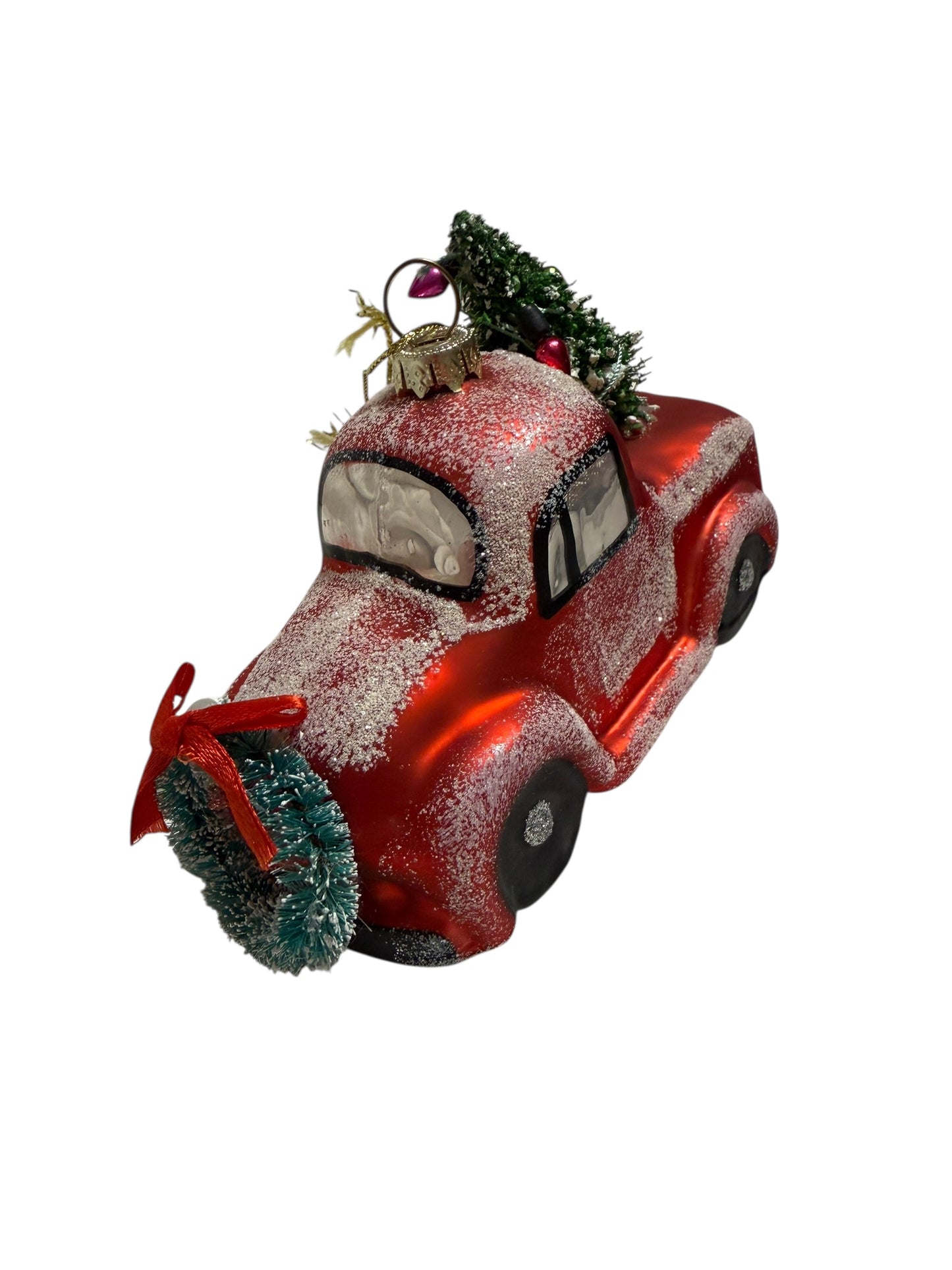 Glass truck ornament