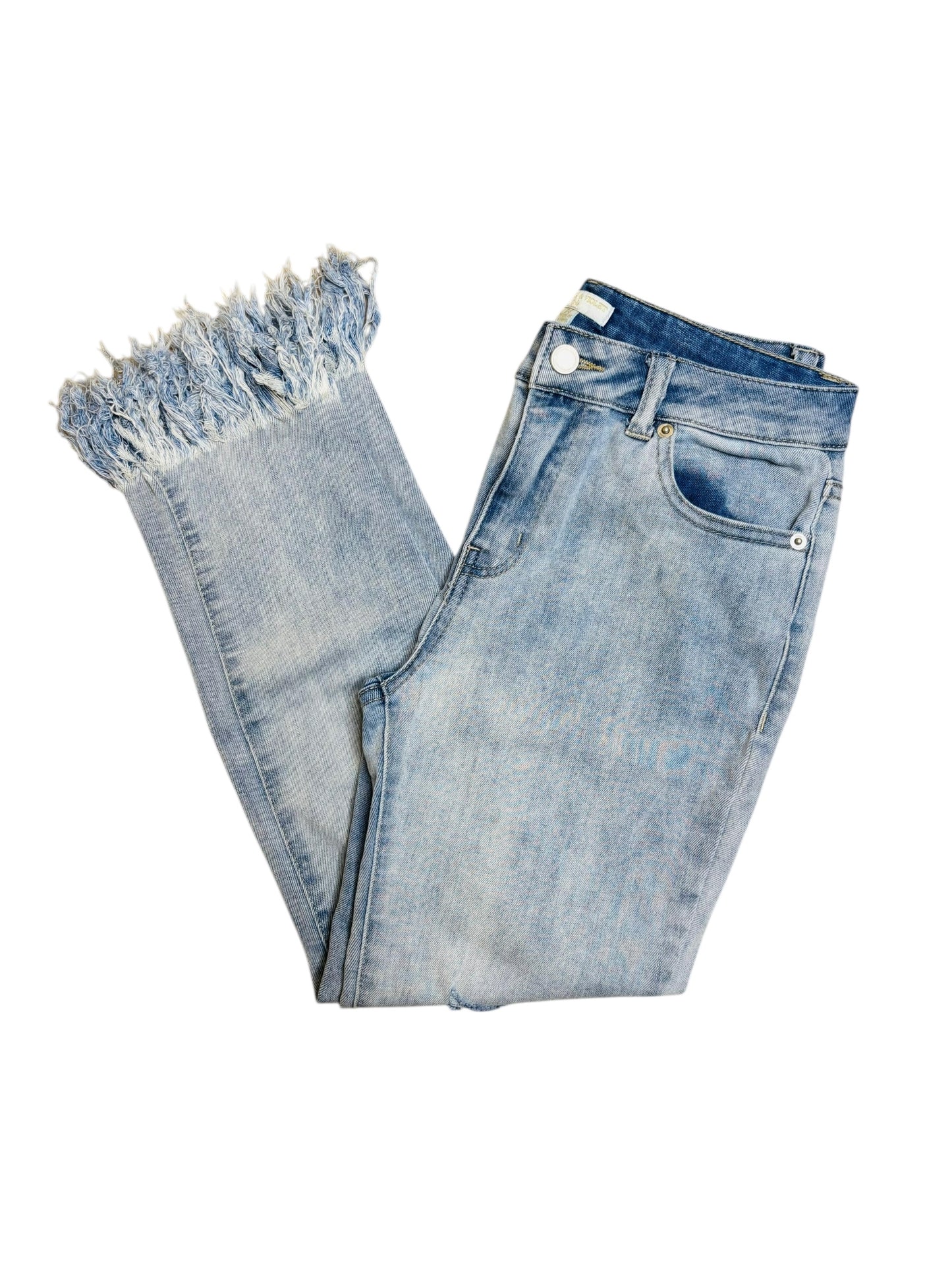 Chelsea and violet fringe jeans girls
