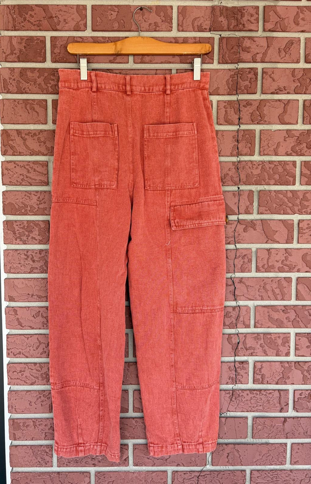 Entro Orange Cargo Jeans