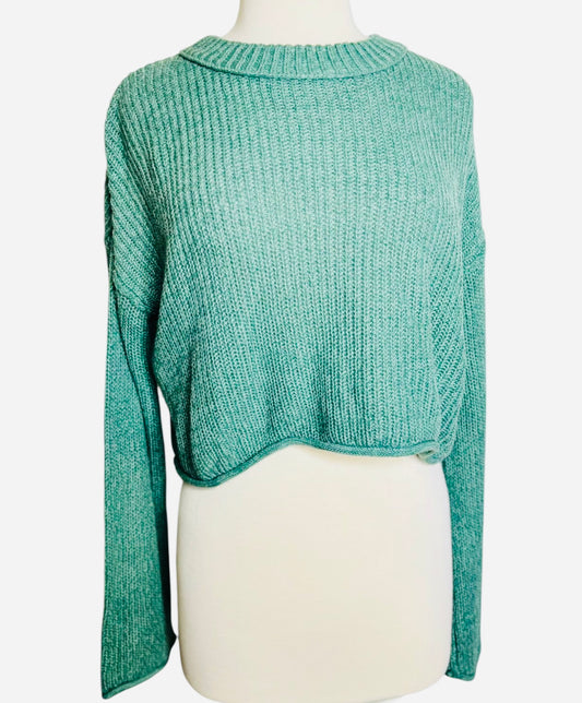 Wild Fable Green Sweater crop