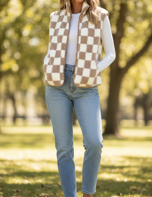 Black Friday! Checkered vest