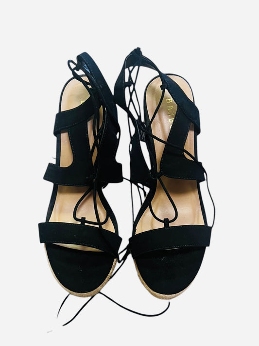 Black evening shoes