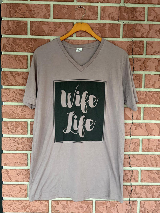 Wife Life V-neck Tee
