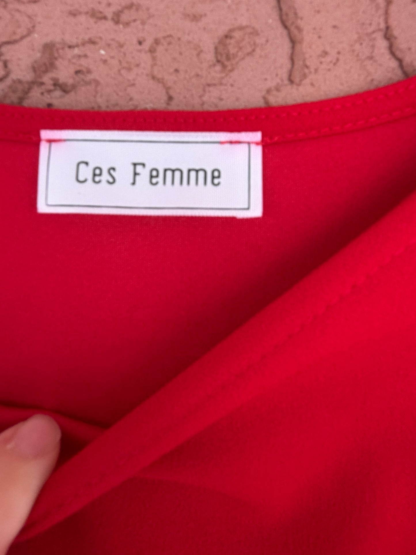 70056 Ces Femme red dress
