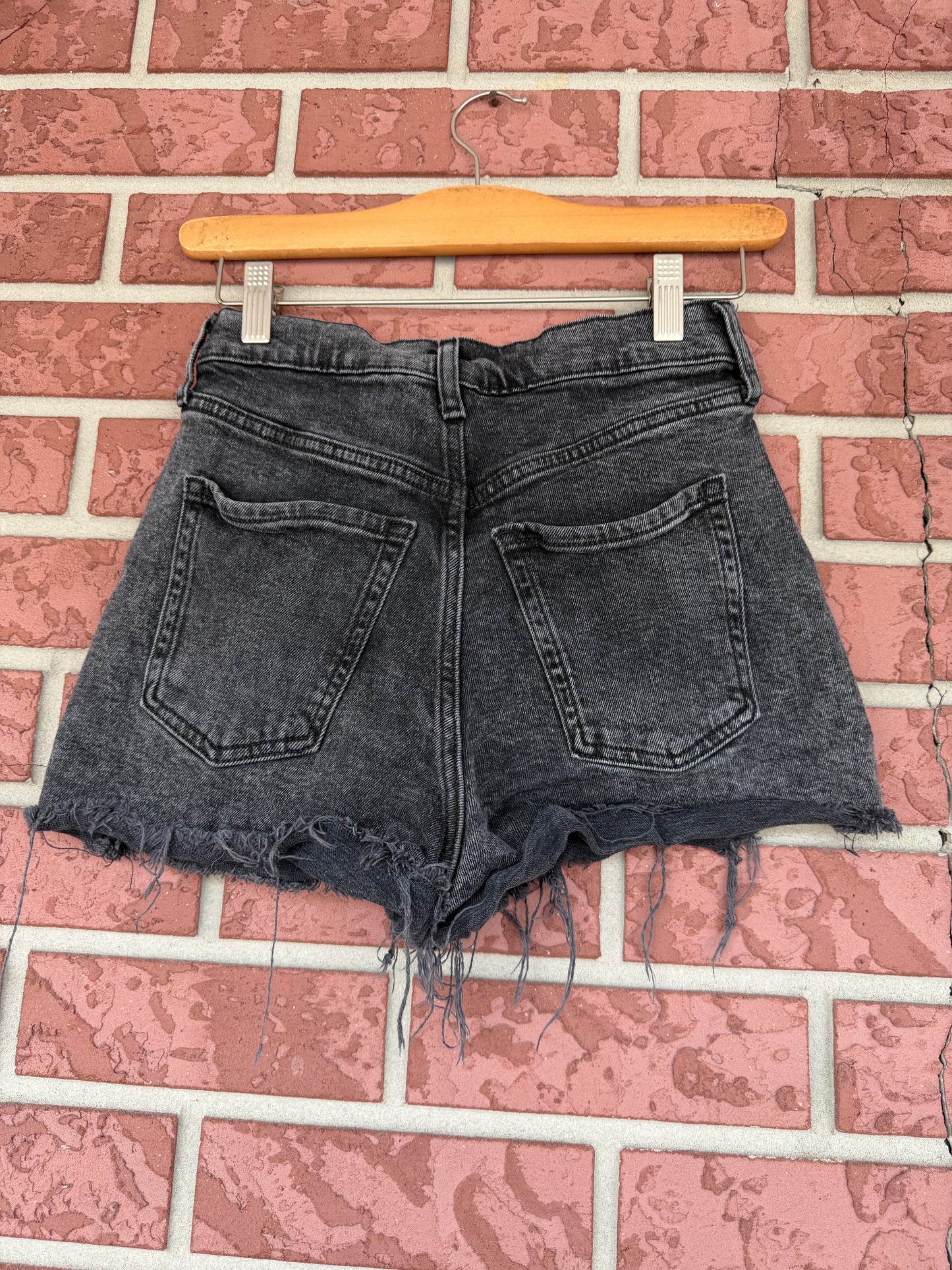 Old Navy black denim jean shorts