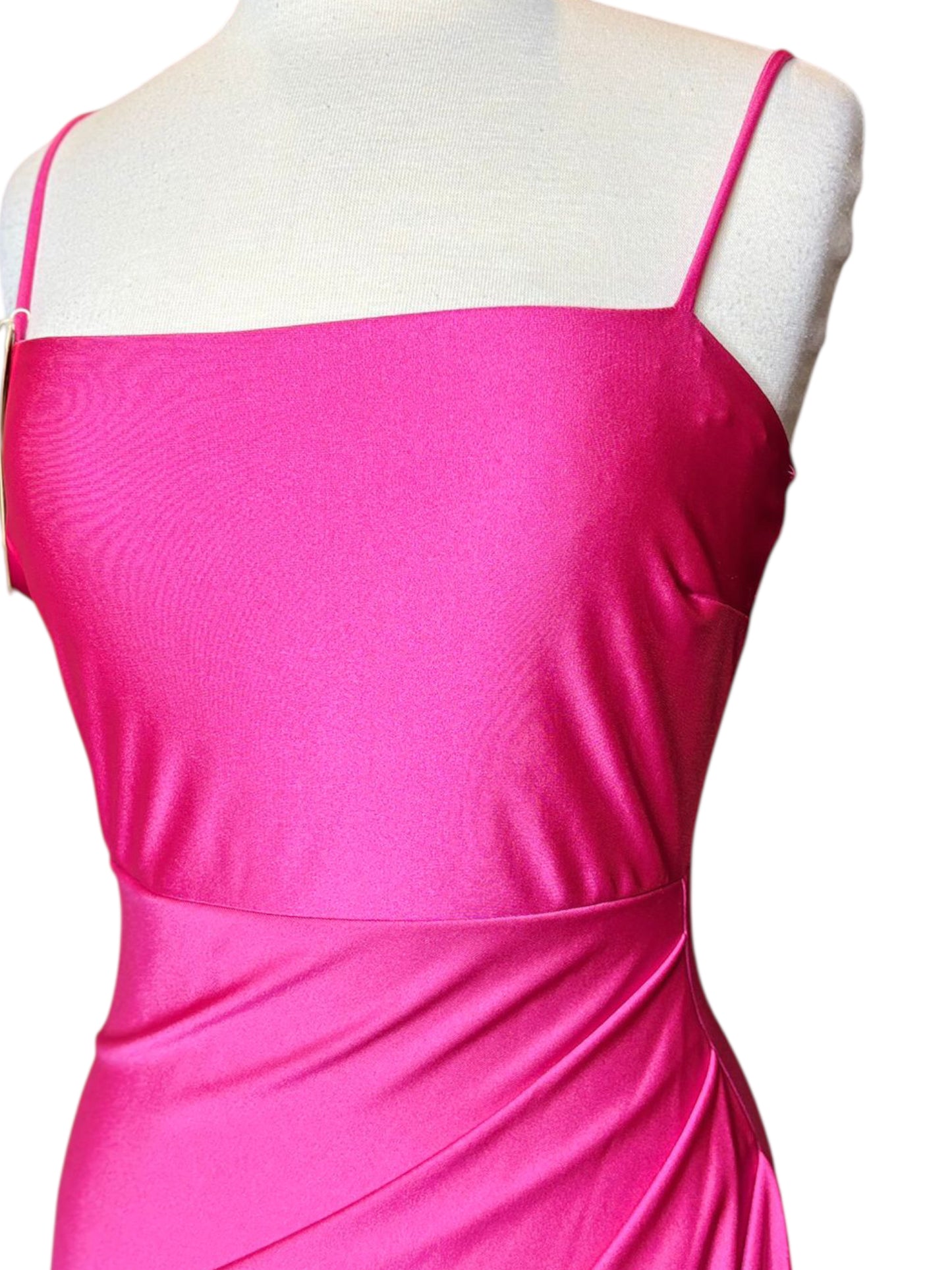 Windsor hot pink high slit dress