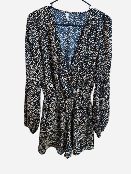 103 Glam cheetah wrap dress
