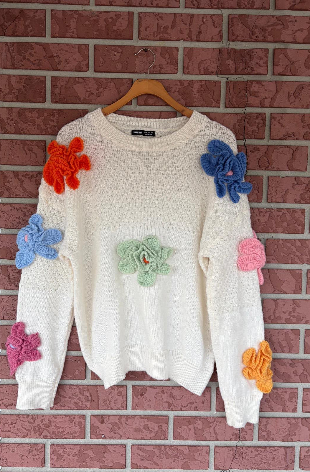 SHEIN Flower Sweater