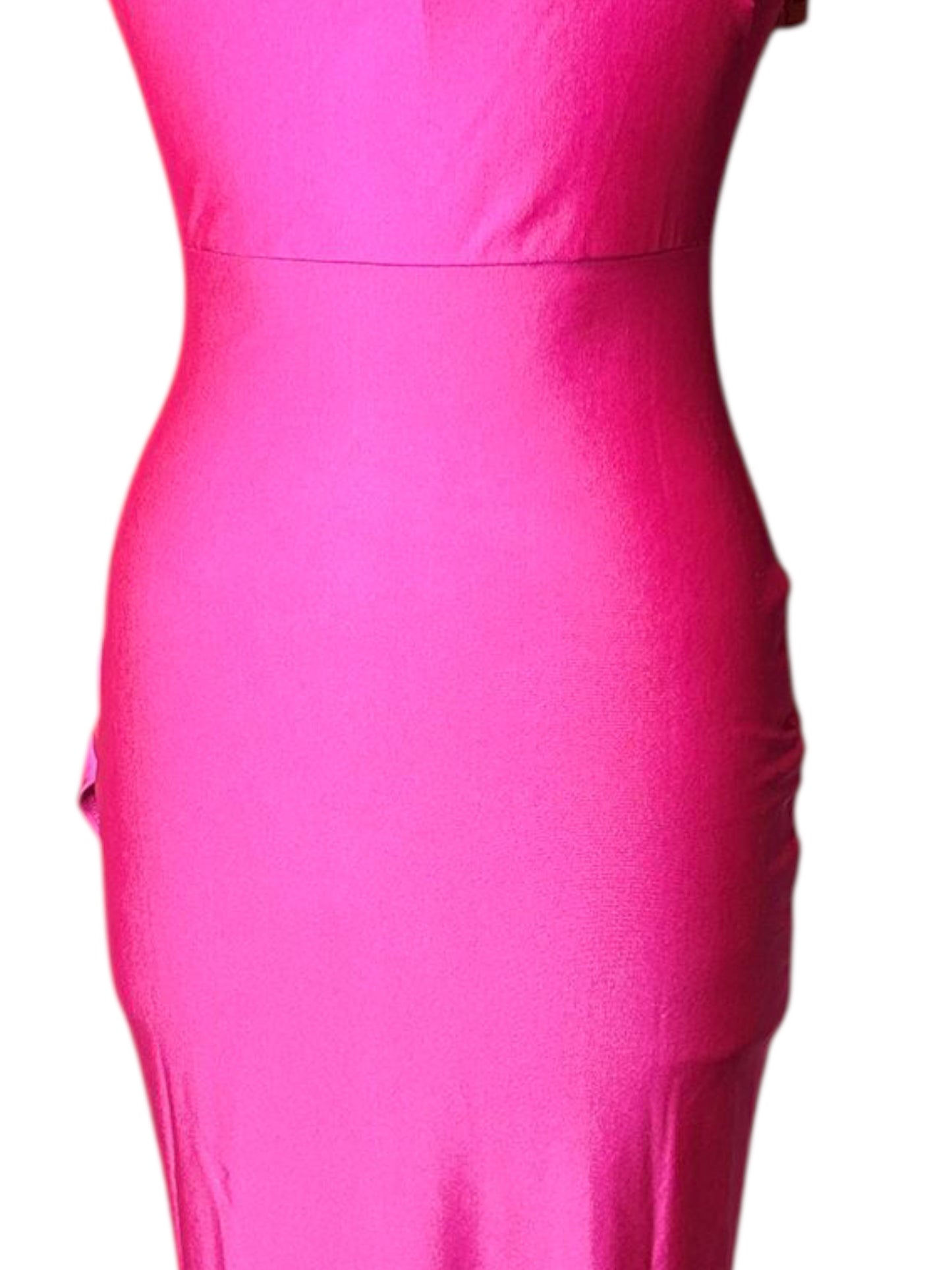 Windsor hot pink high slit dress